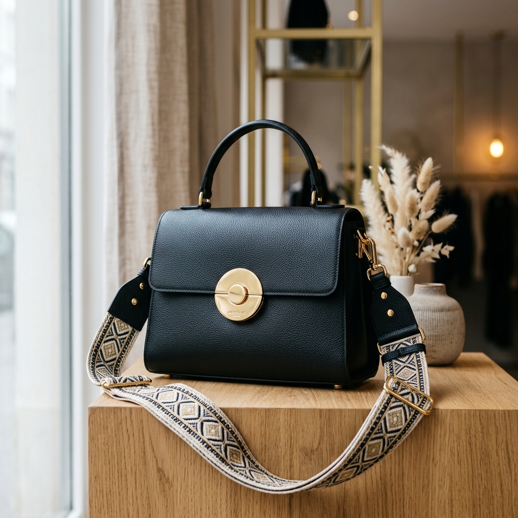 Black Leather Handbag