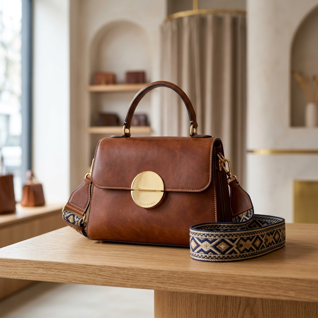 Brown Leather Handbag